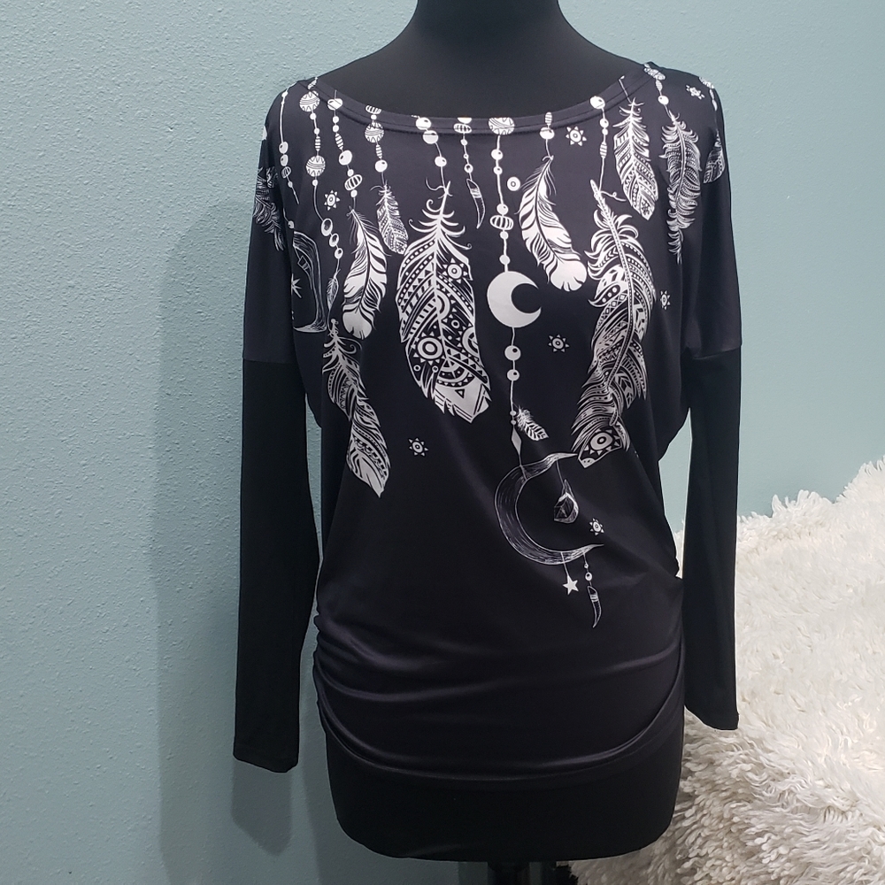 Cute Dreamcatcher/Feather Blouse/Tee